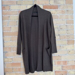Press Brown Long Cardigan